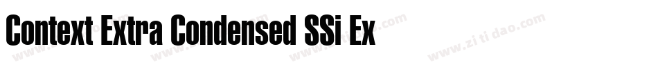 Context Extra Condensed SSi Extra Condensed字体转换